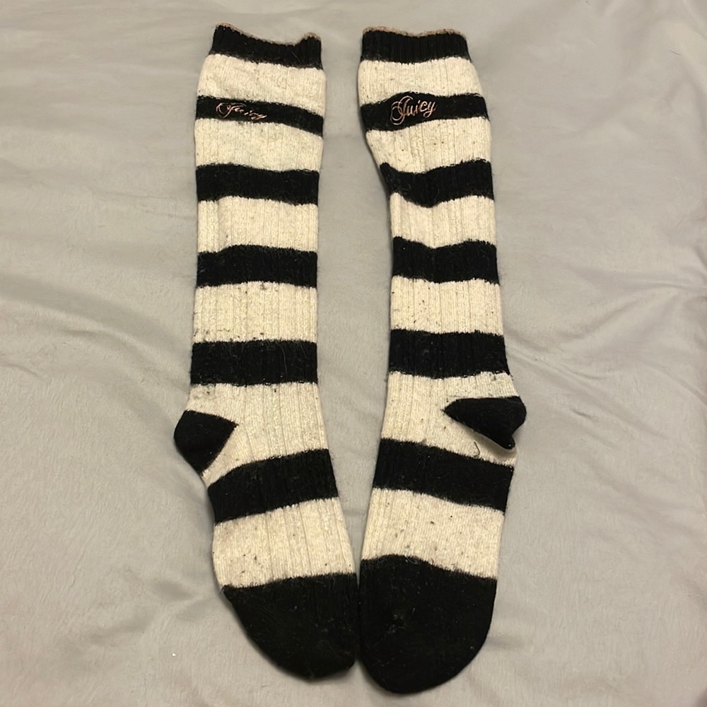 Authentic vintage Juicy Couture cashmere calf socks